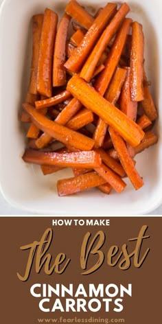 how to make the best cinnamon carrots