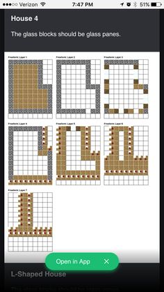 an iphone screen showing how to use glass blocks