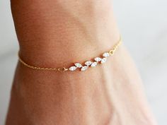 Bridesmaid Bracelet Gift, Bride Bracelet, Gold Bracelet Simple, Diamond Bracelet Design, Dainty Gold Bracelet, Bracelet Crystal, Dainty Bracelet, Bridesmaid Bracelet