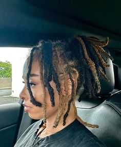 Multi Colored Locs, 60 Locs, Locs With Highlights, Layered Locs, 50 Locs, Really Short Locs, Barrel Twist Locs Women, No Retwist Loc Styles, Unique Loc Styles Short