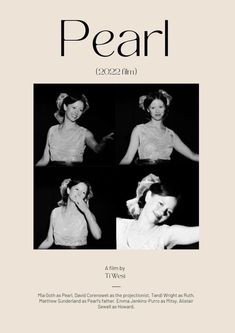 the cover of pearl magazine featuring four photos of women in white dresses and one woman with her