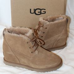 Chestnut Leather Boots, Combat Shoes, New Uggs, Uggs Boots, Ugg Booties, Peep Toe Boots, Black Ugg Boots, Ugg Boots Australia, Bow Boots