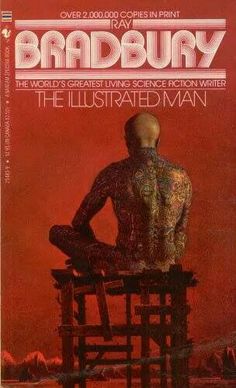 the cover of bradbury magazine with an image of a man sitting on a chair