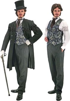 Victorian Era Ball Gowns, 1890s Mens Fashion, Men's Costumes, Steampunk Men, Cinderella Costume