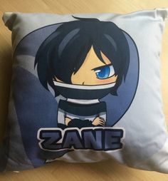 a pillow with an anime character on it