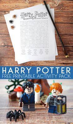 lego harry potter free printable activity pack for kids to play with and learn how to spell