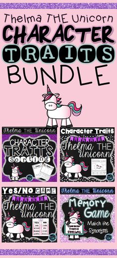 the unicorn character braits bundle is shown