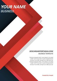 an abstract business brochure with red and blue lines