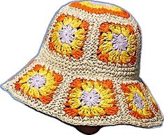 Adjustable Bohemian Crochet Hat, Bohemian Adjustable Crochet Hat For Warm Weather, Adjustable Bohemian Crochet Hat For Warm Weather, Multicolor Bucket Straw Hat For Spring, Bohemian Crochet Hat For Warm Weather, Beige Summer Crochet Hat, Bohemian Spring Straw Hat, Beige Bohemian Crochet Hat For Warm Weather, Bohemian One Size Bucket Straw Hat