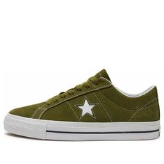 Converse One Star Pro Low 'Suede - Trolled Green' A04599C Converse One Star Shoes, Mens Grunge, Grunge Shoes, Converse One Star, One Star, Green Shoes, Gotham City, Aesthetic Clothes, Converse