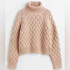 Never Worn (New Without Tags) Women’s Size Small Tan Color Turtle Neck Knitting Cables, Cream Turtleneck Sweater, Red Knit Sweater, Broken Bow, Oversized Turtleneck Sweater, Cable Knit Turtleneck Sweater, Johnson Family, Blue Knit Sweater, Ribbed Turtleneck Sweater