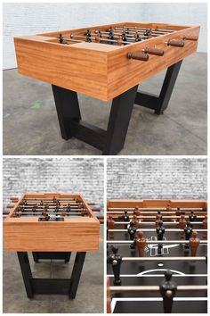 The modern, durable Monaco Foosball Table is the perfect addition to your family game room. Modern Game Room, Foosball Table, Foosball