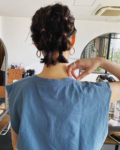 Hoco Hair Ideas Short, Hair Curls, Hairdos For Short Hair, Layered Bob, Penteado Cabelo Curto, Hoco Hair Ideas, High Ponytails