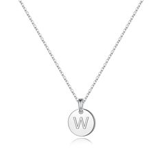 PRICES MAY VARY. MATERIAL: Made of S925 Sterling Silver, hypoallergenic initial necklace. S925 sterling silver is safe for sensitive skin, will not change colors or tarnish. Nickel-free, Lead-free, Cadmium-free. S925 Sterling Silver Necklace always keep its shine. SIZE: Sterling Silver Disc Initial Necklace is 16"+2" adjustable chain, perfect size for women girls wear. PERFECT GIFTS: S925 Sterling Silver Initial Necklaces are comes with an elegant gift necklace box and Cute Card, perfect gifts f Silver Hypoallergenic Initial Pendant Jewelry, Silver Initial Pendant Clavicle Chain Necklace, Sterling Silver Hypoallergenic Charm Necklace, Hypoallergenic Sterling Silver Round Charm Necklace, Hypoallergenic Sterling Silver Charm Necklaces, Hypoallergenic Sterling Silver Charm Necklace, Classic Sterling Silver Initial Pendant Charm Necklace, Minimalist Silver Initial Necklace For Anniversary, Classic Silver Sterling Silver Charm Necklaces