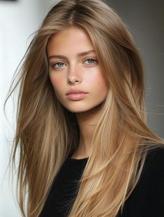 Hair Color For Eye Color, Hair For Green Eyes And Fair Skin, Light Summer Hair, Hairstyle Ideas For Straight Hair, Natural Dirty Blonde Hair, Dark Sandy Blonde Hair, Ideas For Straight Hair, Rich Blonde, Solid Blonde