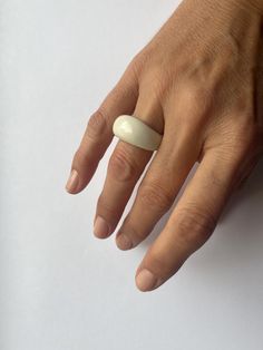 This porcelain ring with 24k gold is made out of porcelain and fired in special ceramic kiln two times on high temperature of 1220oC (2228oF). That high temperature made this ring very strong, but the ring is still fragile.  If you are not sure about your ring size, please compare your ring with a picture of the porcelain ring. Important note - your porcelain ring should be 1/2 or 1/4 bigger than the ring you wear. I make rings in one size, so there is no way to change it for the same one in a d Porcelain Ring, Ceramic Kiln, Make Rings, Serbia, White Porcelain, Rings Statement, High Temperature, Halloween Shopping, Favorite Jewelry