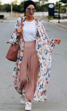 Colorfull Style, Modest Summer Fashion, Modest Clothes, Kimono Outfit