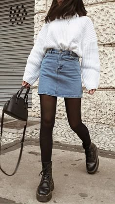 Popular Winter Outfits, Fashionista Outfits, Adrette Outfits, Doc Martens Outfit, Ideas Aesthetic, Outfit Inspo Fall, Autumn Outfit, Fall Fashion Outfits