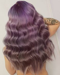 Gorgeous smokey ombre waves by @hair_pavlova - try our Smokey Purple+ Iris for a similar look! #lunartides #smokeyhair #ombre Smokey Hair, Purple Hair Color Ombre, Purple Ombre Hair, Hair Bride, Violet Hair, Wild Hair, Hair Color Pink