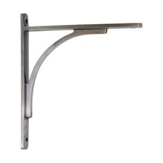 a metal shelf bracket on a white background