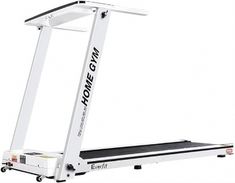 an electric treadmill with the words home gym written on it's front side