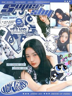 Newjeans Y2k Poster, Minji Newjeans Poster, Newjeans Stickers Printable, Nwjns Poster, Boomtown Festival Outfits, Posters Kpop, Magazine Design Cover, Newjeans Kpop, Photobook Layout