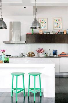 25 bar stools that won't break the bank Wallpaper Diningroom, Affordable Bar Stools, Interiordesign Moodboard, Stools Kitchen, Project House, Kursi Bar, Kitchen Artwork, Bedroom Wallpaper, The Design Files