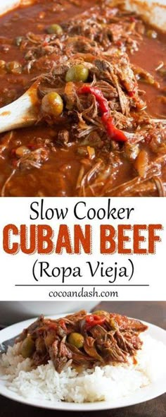 slow cooker cuban beef recipe with rice