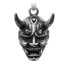 PRICES MAY VARY. 【Design】:This oni mask necklace features the unique traditional story of the Japanese Hannya, a necklace that also serves as the facial armor of a Japanese samurai.represents strong will,courage, and is also a kind of amulet representing protection, exorcism, and justice.Pure Handmade. 【Material】: The necklace is made of stainless steel. 【Product Size】:Oni mask necklace Chain length:58 cm(22.8 inch) / Pendant length and width: 20mm×25mm(0.78×0.98 inch) / Weight: about 28g 【Unise Hannya Maske, Necklace Japanese, Devil Mask, Traditional Stories, Japanese Jewelry, Oni Mask, Lion Pendant, Mask Necklace, Necklace Chain Lengths