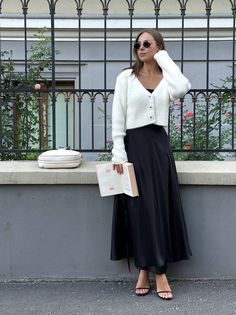 Midi Skirt Fall Lulus, Luxury Relaxed Fit Business Casual Skirt, Casual Skirt For Brunch, Long Skirts Loafers, Chic Cheap Skirt For Going Out, Satin Mini Skirt With Tights, Formal Skirt With Sweater For Women, Winter Skirt Long Casual, Cheap Skirts For Date Night In Spring