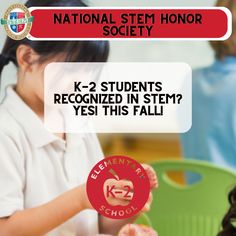 STEM recognition as young as K-2? You bet! Recognize your budding scientists this fall! It's never too early to join the National STEM Honor Society (NSTEM) and give students an immense start to their STEM journey. Do it this fall. #nstem #stem #students #awards #kindergarden #stemkids Curriculum Director, Kindergarten Stem, Stem Students, Student Centered Learning, Teaching Stem, Career Readiness, Intrinsic Motivation, Education Policy, Honor Society