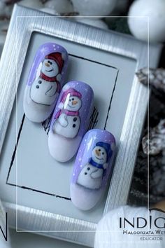 frosty the snowman nails Jan Nails, Nail Type