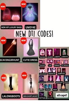 the new dit code is available for all types of clothing and accessories, including boots