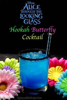 Hookah Butterfly Cocktail | Alice Through the Looking Glass Butterfly Cocktail, Disney Drinks, My Favorite Movies, Halloween Drinks, Incredible Recipes, Julia Child