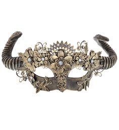 PRICES MAY VARY. IDEAL USE FOR REALISTIC ELEGANT RUSTIC EYE PIECE – An elegant embellished floral eye mask for Venetian or renaissance themed masquerade ball or costume. Perfect fancy eye mask costume accessory to wear as a disguise for events like parades, Halloween, Mardi Gras, Carnival, prom, pretend play, cosplay, masquerade ball, fashion show & more! Floral eye mask will disguise costume & ivory floral theme perfectly tops costume. Adjustable floral eye mask can be hung as wall decor. WHO C Eye Mask Costume, Carnival Prom, Masquerade Halloween Costumes, Carnival Show, Steampunk Mask, Mask Costume, Mardi Gras Carnival, Gold Mask, Mask Masquerade