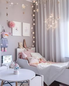 ✧ Jonkoping ~ Sweden ✧  ℳum to 3 girls ♕  Interior & Inspiration ღ ✉️sarah.strath@hotmail.com #interiorbysarahstrath for repost Curtains Apartment, Apartment Curtains, Ideas Habitaciones, Room Studio, Girl’s Room, Girls Rooms, Toddler Bedrooms, Room Curtains