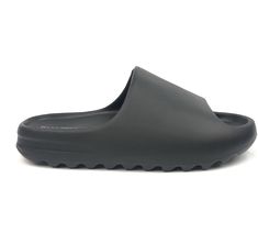 •Black in color •Slip on •Soft foam material | Croc like •True to size Trendy Black Slide Slippers, Comfortable Black Slide Slippers, Trendy Black Synthetic Slides, Comfortable Black Open Toe Slides, Black Casual Slippers For Streetwear, Comfortable Black Slippers For Streetwear, Black Foam Slides With Cushioned Footbed, Black Open Toe Slippers For Streetwear, Comfortable Black Slides For Streetwear