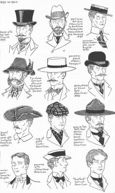 Late 1800s Mens Fashion, Late 1800s Fashion, 1800s Mens Fashion, Historical Hats, 1890s Fashion, Mens Hats Fashion, Victorian Hats, Sam Houston, Mens Hat