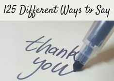 a note with the words thank you written on it next to a pen and ink