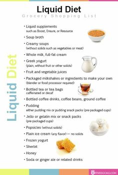 Liquid Diet Plan, Liquid Diet Recipes, Clear Liquid Diet, Bariatric Friendly Recipes, Bariatric Eating