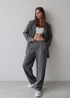 Gray pants for women, Only L size, Men's style trousers, Gray street style pants ■ color: gray ■ material: Outer: 40% Viscose 55% Polyester 5% Elastane ■ style: - comfortable loose fit - two pockets ■ fit: The model is 172cm/ 5′ 8″ tall and wears a size XS ■ the color might be slightly different than in the picture due to the light and screen. Please contact us if you have any questions. We are here to help with whatever we can. Thank You for visiting our shop! Baggy Gray Full-length Pants, Breathable Gray Full-length Pants, Luxury Full-length Gray Pants, Jeans Gris Large, Gray Full-length Jogging Pants, Grey Pants, Style Expert, Capri, Capri Pants