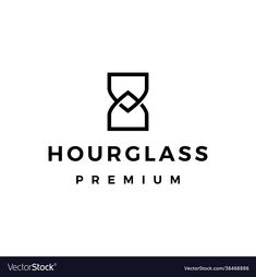 the hourglass logo design is suitable for use on any business or other type of product