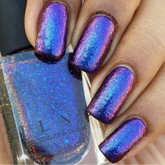 ILNP: ☆ Atlantis ☆ 8 Sheer Nails, Royal Blue Nails, Opi Polish, New Years Eve Nails, Galaxy Nails, Nail Colour, Nail Care Tips, I Love Nails, Best Acrylic Nails