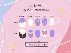 Anime Nail Art Designs, Boba Nails, Txt Nails Designs, Anime Nails Art, Paper Nails, Sailor Moon Nails, Kawaii Nail Art, Kutek Disney