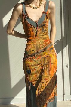 Estilo Hippie, Diy Vetement, Mode Boho, Dress Women Elegant, Vintage Oil Painting, Mode Inspo, Hippie Outfits, Slim Dresses, Dress Picture