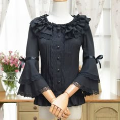 Lace Shirts, Model Lengan, Blouse Elegant, Salwar Designs, Cheap Blouses, Long Sleeve Cocktail Dress, Mode Abaya, Elegant Gothic, Sleeves Designs For Dresses