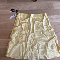 New With Tags Aritzia Babaton Mini Slip Skirt In Gorgeous Butter Yellow Color. Size 6. This Is A Bias-Cut, Mini Slip Skirt With An Elastic Waist. It’s Made From Drapey, Lightweight Japanese Satin With A Glossy Finish. I Also Have A Matching Sculpt Knit Top From Aritzia On My Page:) Summer Silk Mini Skirt, Fitted Silk Mini Skirt, Fitted Silk Casual Skirt, Silk Mini Skirt With Lining, Summer Silk Pencil Skirt, Silk Pencil Skirt For Summer, Silk Flowy Mini Skirt, Silk Mini Skirt With Pleated Details, Spring Silk Mini Skirt