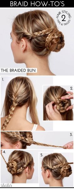 braided bun New Braided Hairstyles, Fishtail Braid, Braids Hair, Bun Hair, Braided Bun, Skirt Maxi, Braided Hairstyles Tutorials