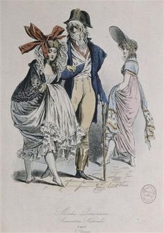 Les Incroyables lendemain de la Terreur History Cartoon, Musee Carnavalet, Paris Images, 18th Century Fashion, Les Miserables