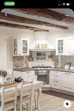 the kitchen is clean and ready to be used for cooking or dining room furniture,